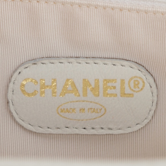 VINTAGE CHANEL White Caviar Leather Bag from 1997-1999 - Authentic! - Picture 5 of 10